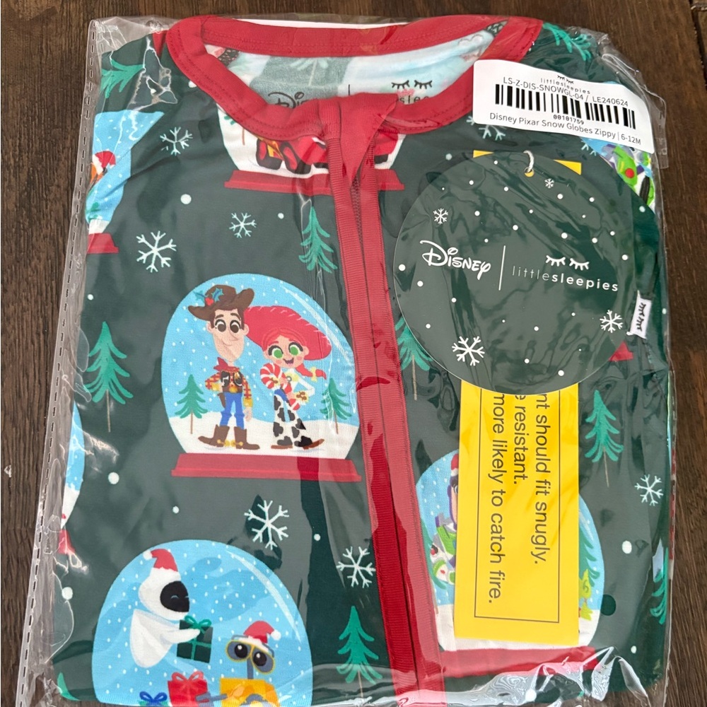 Pixar Disney Snow Globes Little Sleepies Zippy 6-12 mo